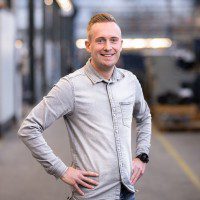 Werkende collega sfeer visual